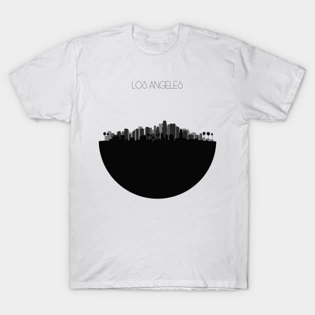 Los Angeles Skyline V2 T-Shirt by inspirowl